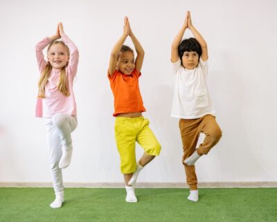 Photo by Yan Krukov: https://www.pexels.com/photo/active-children-doing-balancing-exercises-8613312/